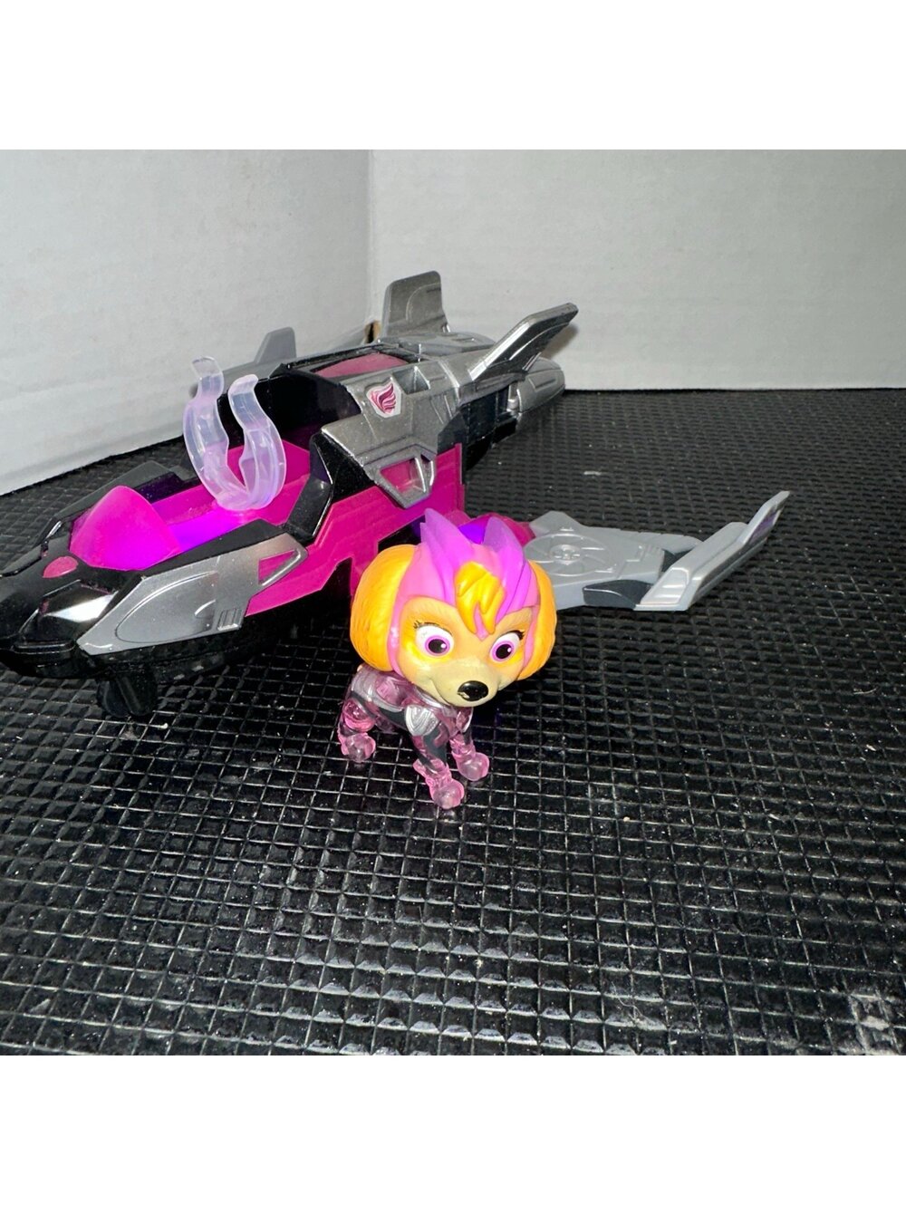 Paw Patrol Skye Pup Action Figure Mighty Movie Jet Lights & Sounds Airplane 2023